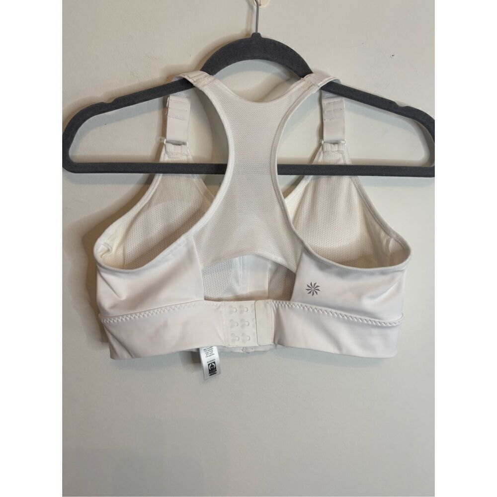 Athleta EUC white zipper front sports bra Size medium - Picture 3 of 7